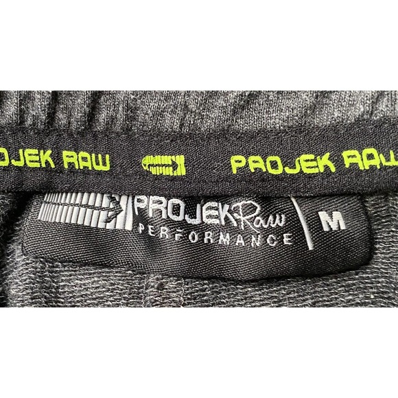 PROJEK RAW Jogger Men's Medium Gray Streetwear Tapper Leg Flex Performance - Picture 3 of 9
